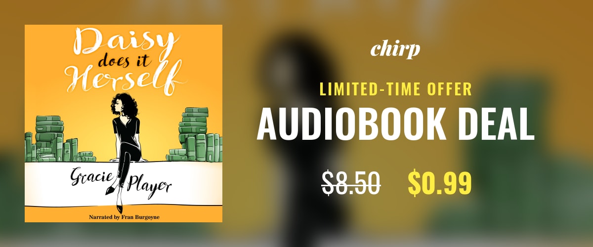 🎧📚 Excited to share that my #audiobook Daisy Does it Herself is available on #Chirp for $0.99 for a limited time!  🎉  

Click here to grab your copy!: buff.ly/3U6c1oQ

#Audiobooks #AudiobookSale #RomanceAudiobooks #RomanceListeners