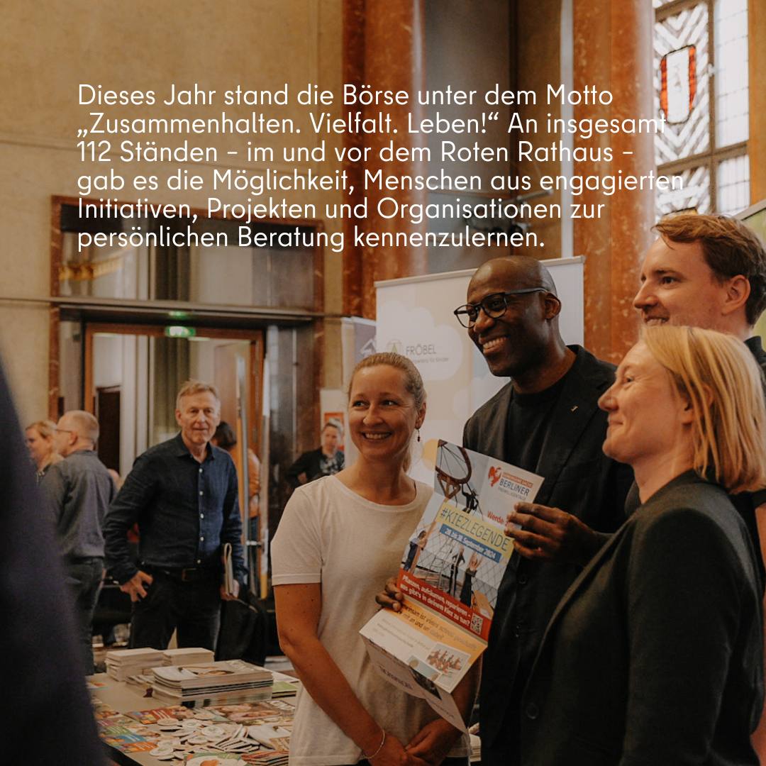 Berlin ist die Stadt des freiwilligen Engagements. Das Ehrenamt ist ein wichtiger Pfeiler unserer demokratischen Gesellschaft. Ein großer Dank geht an die vielen Menschen, die den Zusammenhalt in unserer Stadt durch ihren Einsatz stark machen! 🙌