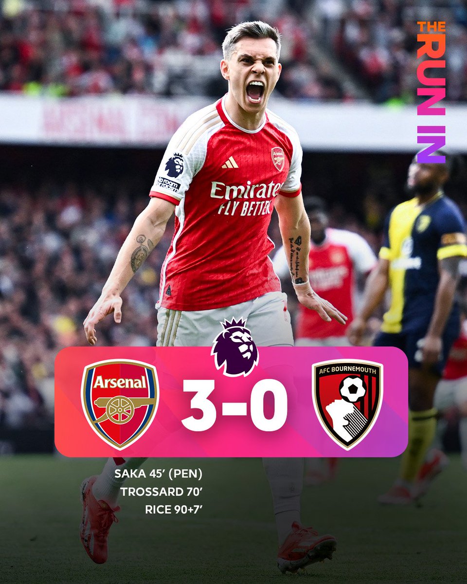 Congratulations Arsenal. Another three points in the duck @premierleague