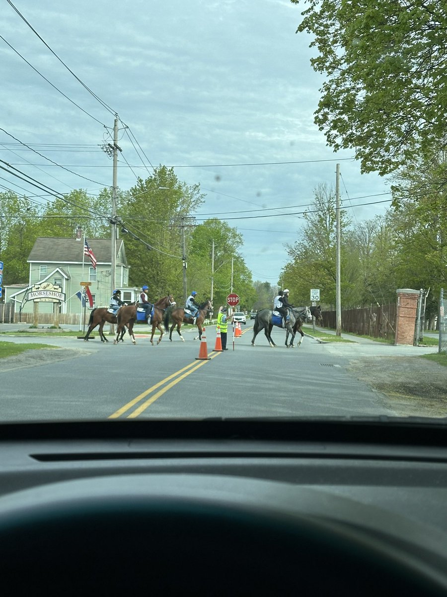 The world is back in perfect order here in Saratoga