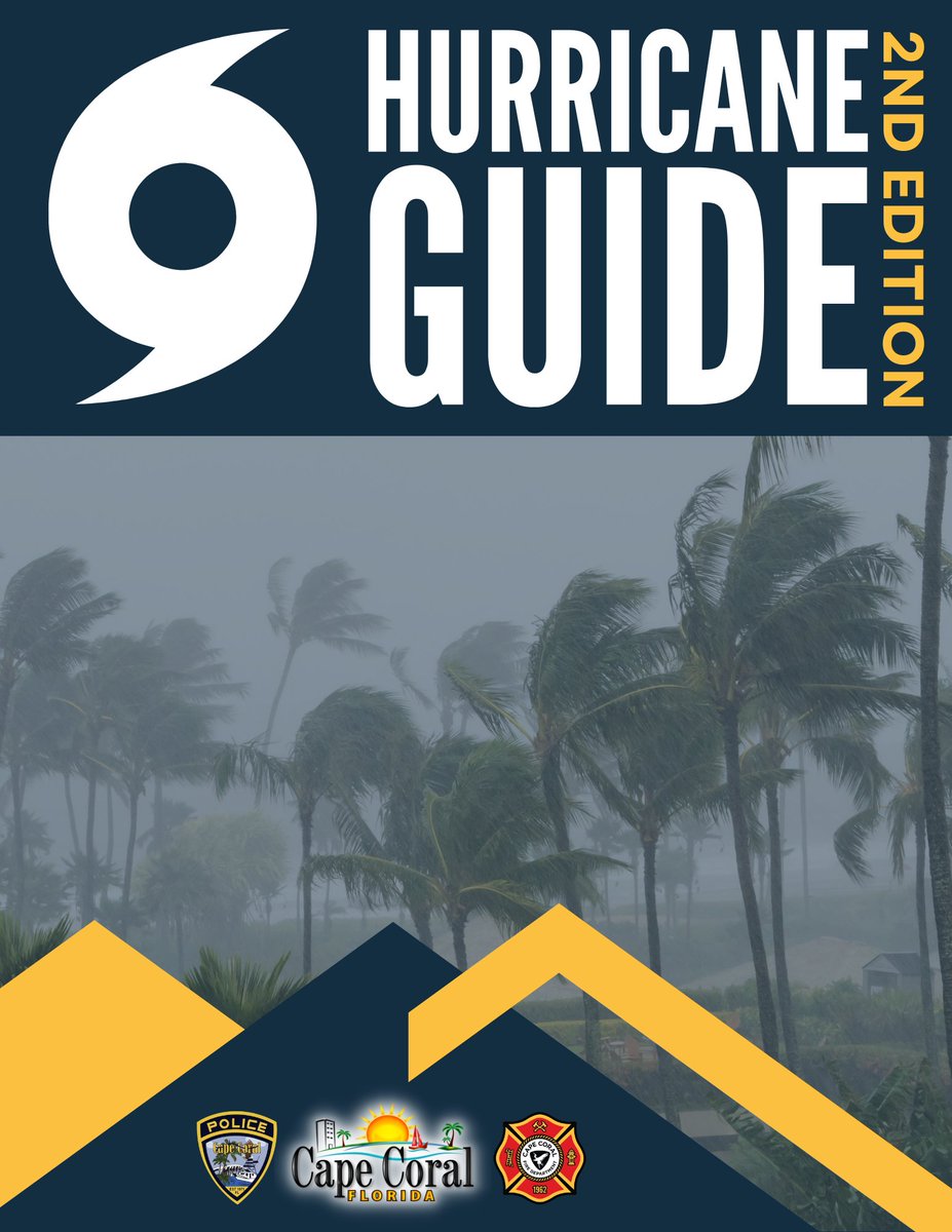 🌀 As part of Hurricane Preparedness Week, we encourage all Cape Coral residents to review the 2024 Hurricane Guide. Visit bit.ly/3y49rZ6 to access the guide and stay informed about important safety measures and evacuation procedures. #CapeCoralSafety 📚