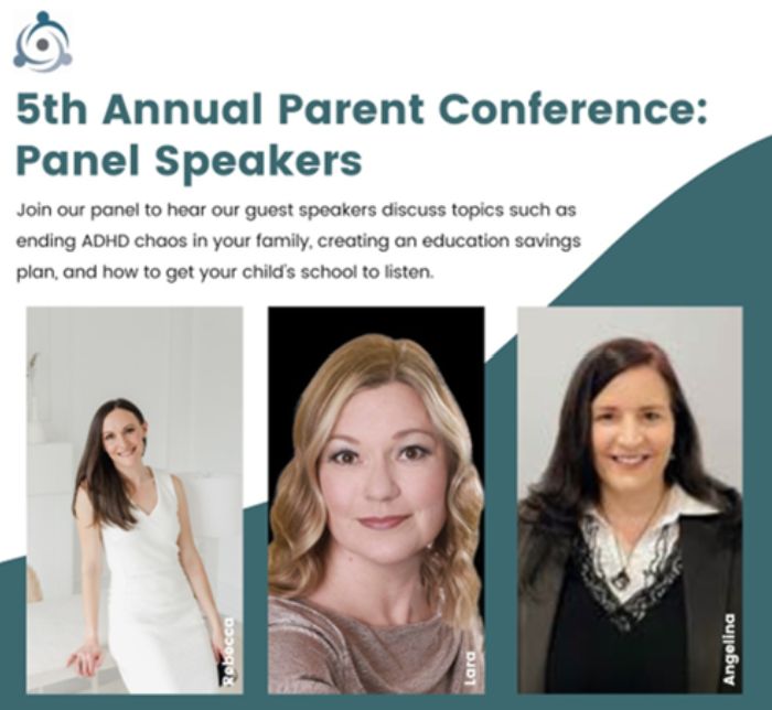 FREE Virtual event Wednesday May 29, 2024 6:00pm-8:00pm: "Your Guide to Ending ADHD Chaos in Your Family", "Creating an Education Savings Plan for Your Family" &amp; "Parent Advocacy: How to Get Your Child's School to Listen". For more info and to register: buff.ly/3WrfIbq