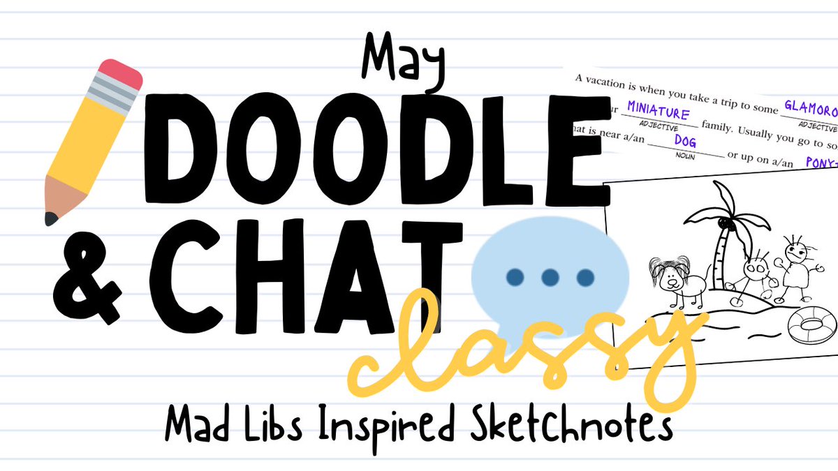 Get your pens🖍️and papers 📓ready and join Mandi and Carrie✏️💬 LIVE this morning 5/4 at 9:33-ish a.m.CST for some Mad Libs🤪 Inspired #StarWars infused doodle filled fun!! Join us here LIVE: youtube.com/live/yj-TpmKik… #DoodleAndChat