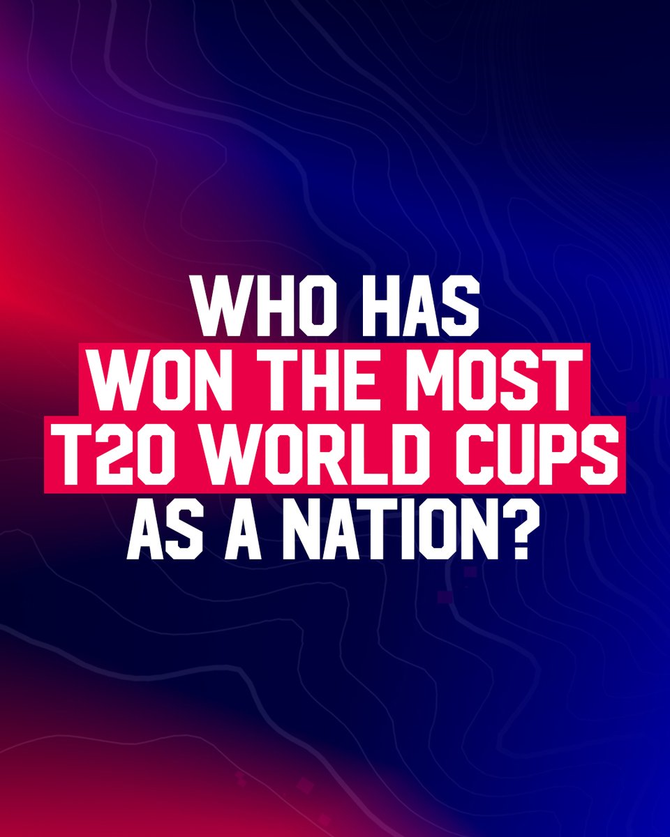 Trivia Time! 
Which nation has the most T20 world cup trophies? 🥇 

#MLC2024 #CognizantMajorLeagueCricket #T20