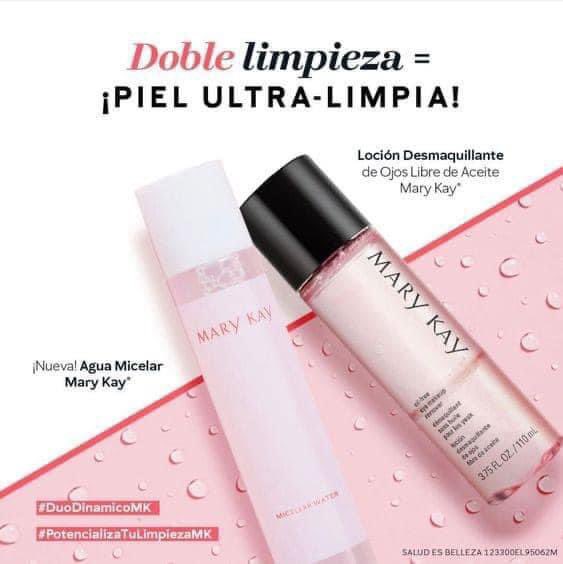 ¡Para una piel ultra limpia 1 solo producto no es suficiente!
✨ Loción desmaquillarte de ojos libre de aceite.
✨Agua micelar.

Michelle Rebollo 787-614-2277
🛒 marykay.com/Mrebollo 
Sígueme vm.tiktok.com/ZMercC7A8/
@todos
#desmaquillante #aguamicelar
#cuidadodelapiel