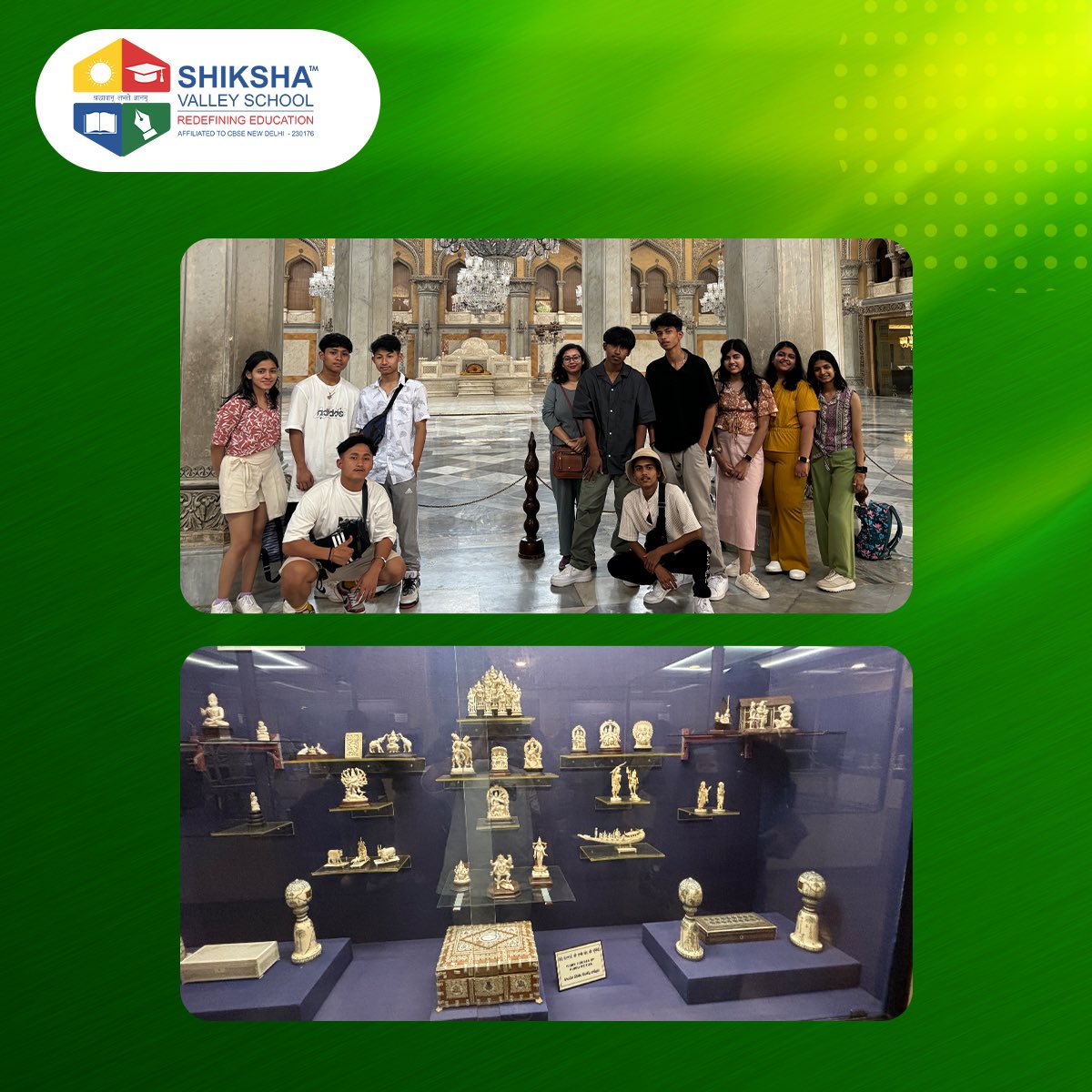 We delved into Hyderabad's rich history, visiting landmarks like the Statue of Equality, NTR Samadhi, and the iconic Charminar & more. 
#ShikshaValleySchool #SVS #BoardingSchool #Students #Education #India #Teaching #CBSEBoard #HyderabadTrip #SchoolTrip #EducationalTour