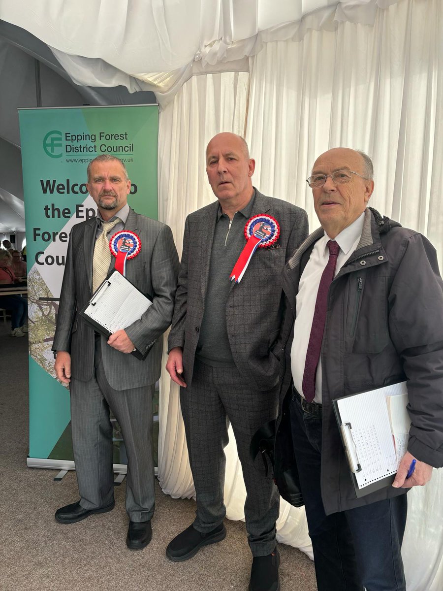 22% in Epping Forest! The highest Nationalist vote goes to British Democrats candidate Julian Leppert (pictured above on the left) polling 323 votes (22% party percentage) in Epping Forest, Essex. British Democrats are clearly leading the way in Nationalist electoral politics!