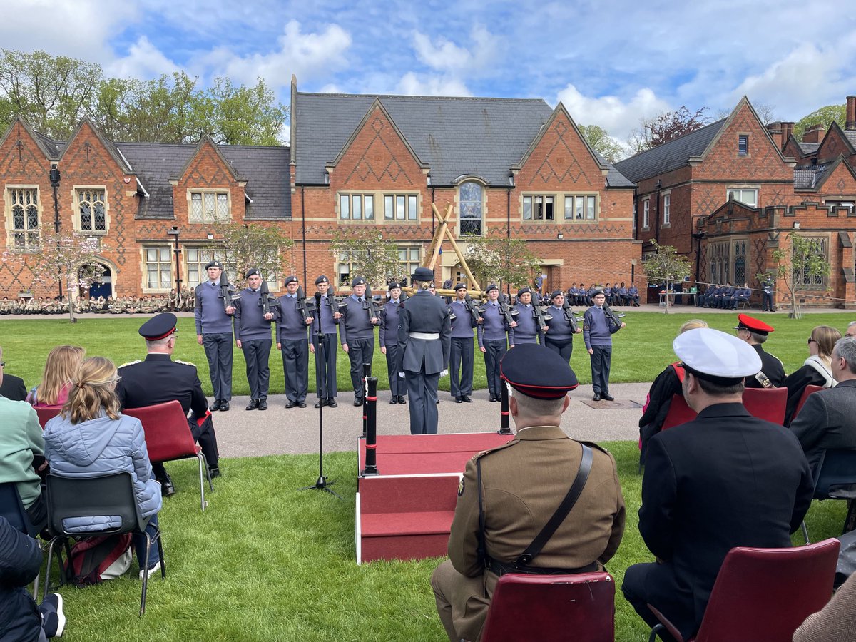 We’re so proud of every single cadet today, and it is great to see three of our boarders making a fantastic contribution to the contingent on the Annual Inspection. Well done to all!