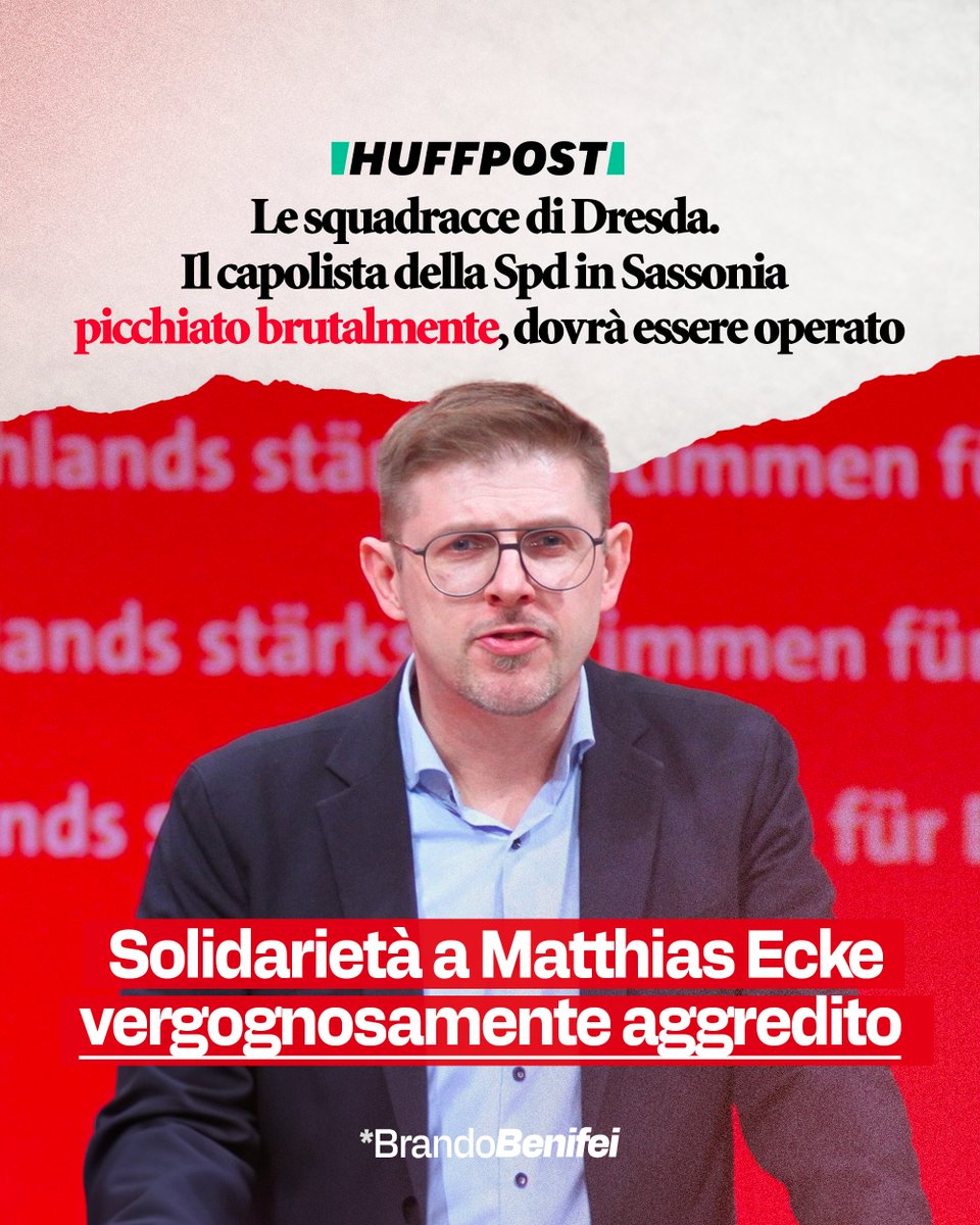 Tutta la mia solidarietà e quella degli @eurodeputatipd al mio collega socialdemocratico tedesco @MattEcke, che è stato aggredito ieri sera a Dresda da militanti di estrema destra. Questa onda nera va fermata con l’impegno di tutte e tutti.