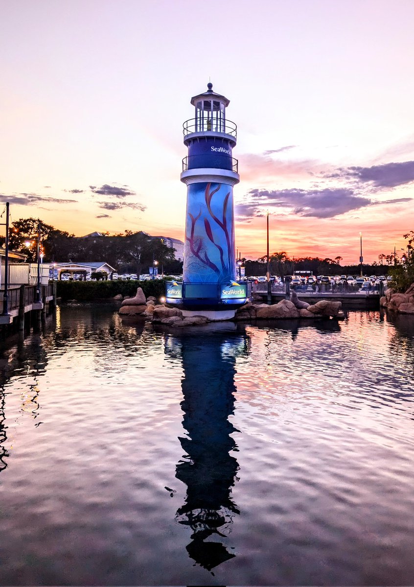 SeaWorld at sunset vibes.