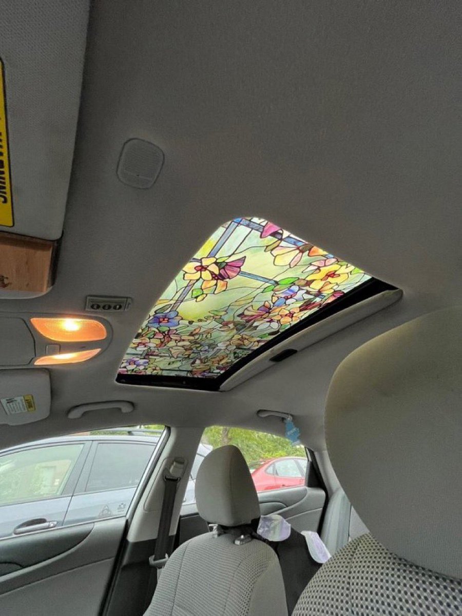 stained glass sunroof