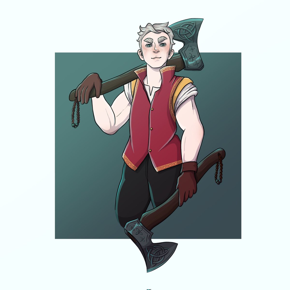 gribou_li's tweet photo. Gradalis fanarts incoming !!!!
Firstly, our Lamorak with axes ⚔️
Webtoon by @k0chei 🧡
#Gradalis #webtoon #webtoonfr https://t.co/qhKhyB295B