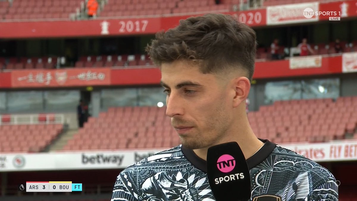 Kai Havertz on Mikel Arteta: 🗣️ “I enjoy every second. He’s taught me so many good things, especially at the beginning when it was tough for me. I’m so glad I’m here.”
