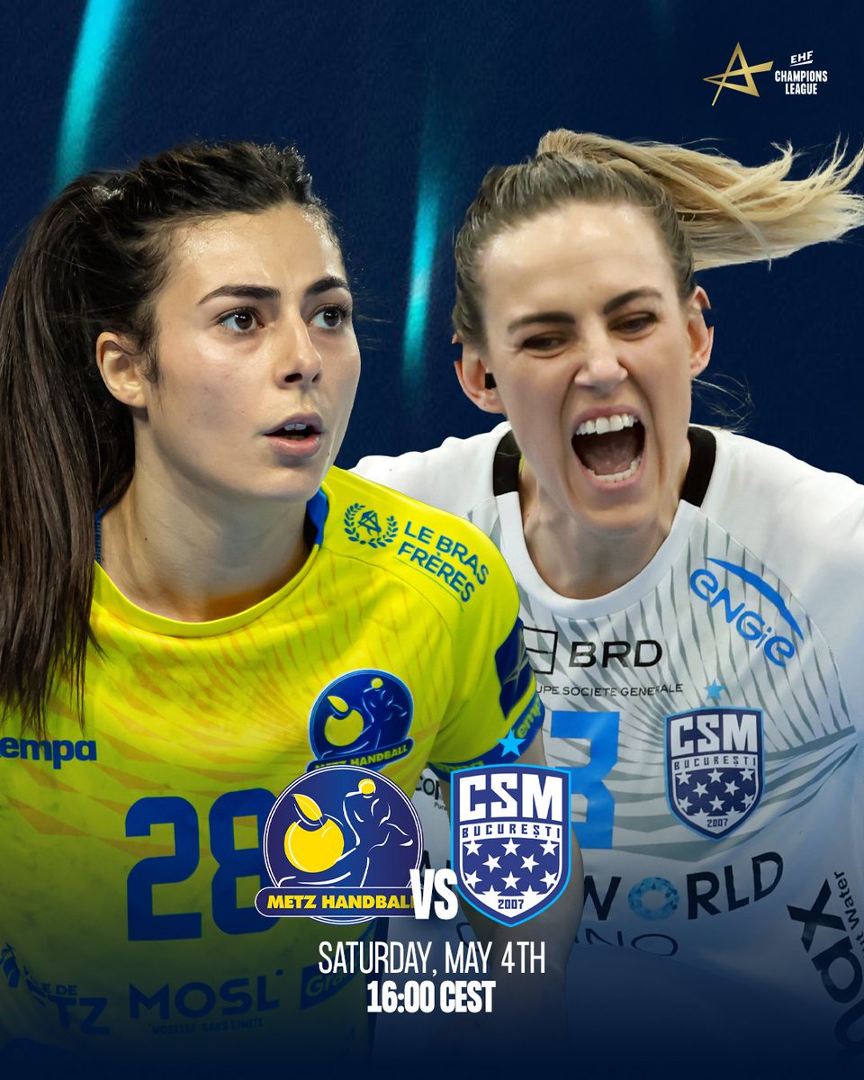 🤾‍♀️ Metz Handball 🆚 CSM Bucuresti ⏰ 17:00 📺 sportstv 💻📱 sportsrv.com.tr 🎙 @batuhantergekk