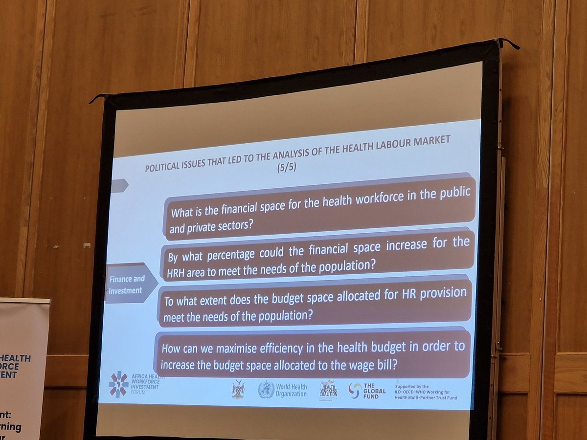 The Ministry of Health #Mozambique share preliminary results of their #HealthLabourMarketAnalysis at Special Side Event, ' Cross Country Learning on Health Labour Market Analysis.'