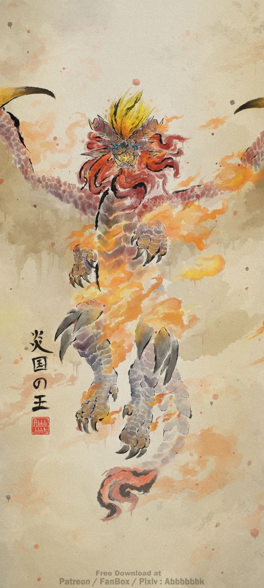 炎国の王 , テオ・テスカトル  
Emperor of Flames, Teostra 
Phone Wallpaper Format

#モンハン #monsterhunter