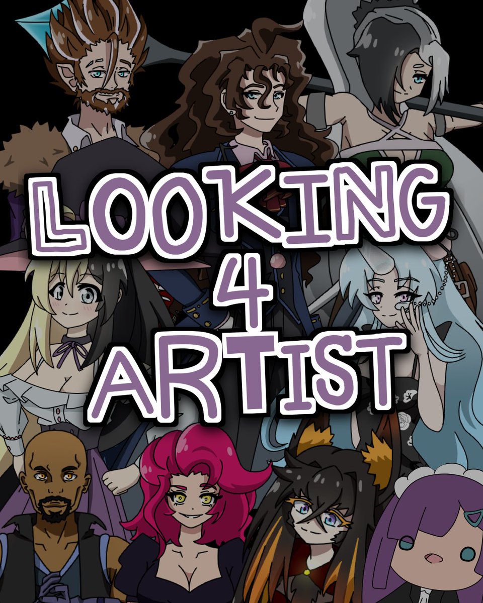 📢 LOOKING FOR ARTIST! ✨

It's a big piece with 9 characters!
I'd like to snag a big group piece, but I don't know anyone who draws group art!

If this is you, please comment below with your portfolio!