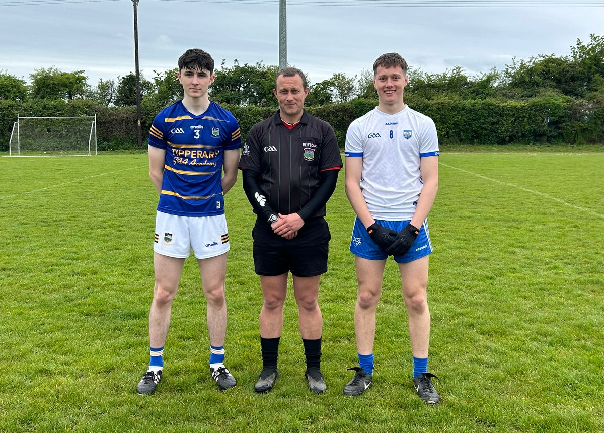 WaterfordGAACG's tweet photo. Two good results in Dr. Morris Park, Thurles this morning as our U-15 and U-16 Footballer's secured victories over @tippgamesdev in their respective National competition openers, well done to all involved 👍⚪️🔵✅️ @WaterfordGAA @EastDeiseGAA @west_waterford @wlrfm #Dèise #GAA https://t.co/5LaqjUvlG7