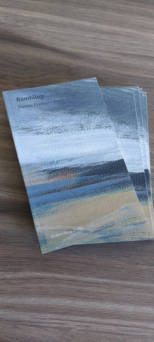 Lovely to receive author copies of my poetry collection RAMBLING brokensleepbooks.com/product-page/d…