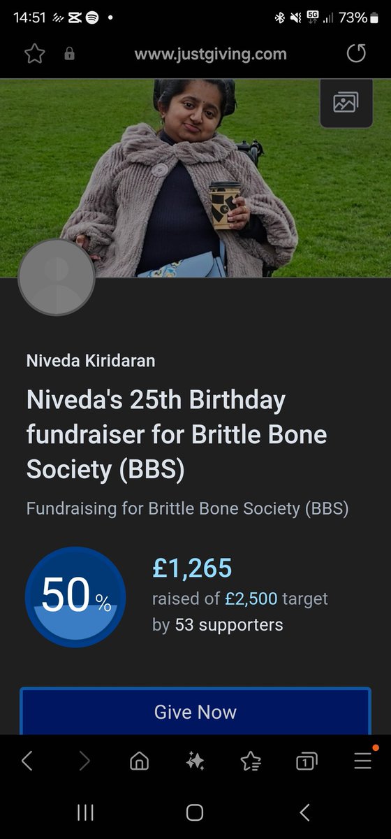 I have raised just over half of my target. I can't believe I have raised raised so much. Thank you all so much! Please keep donating, every little bit helps. 🙏❤️ justgiving.com/page/niveda #charity #support #community