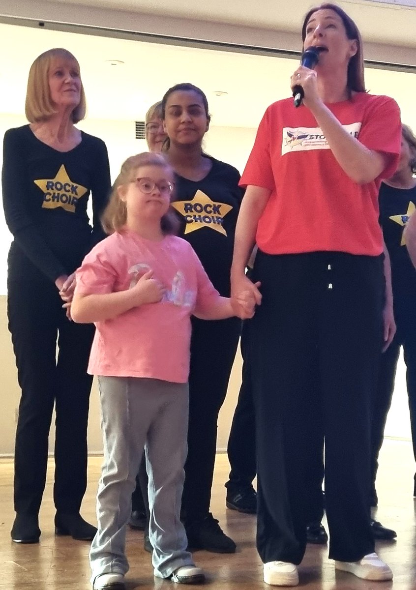 Molly loved taking to the stage at our recent Rock Choir event - and what a star she is! #Stockdales #Rockchoir #Trafford Centre