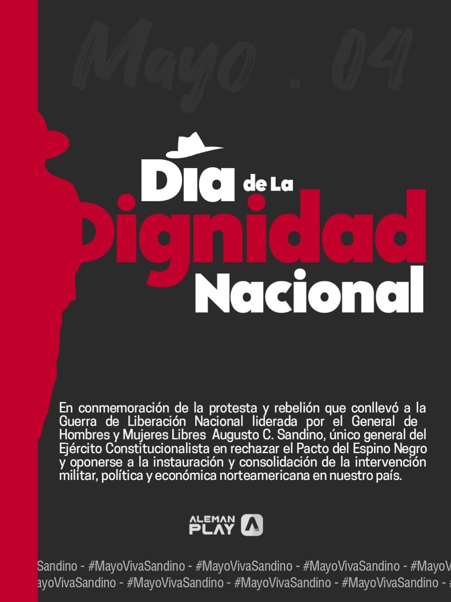 🧵💥🇳🇮04 Mayo 1927 Día de la Dignidad Nacional 📌El General Augusto C. Sandino, se negó a firmar el Pacto Moncada-Stimson, conocido como «Pacto del Espino Negro». @emiliano_nic @RDRFSLN_ @CaballeroQbano #UnidosEnVictorias #SoberaníayDignidadNacional