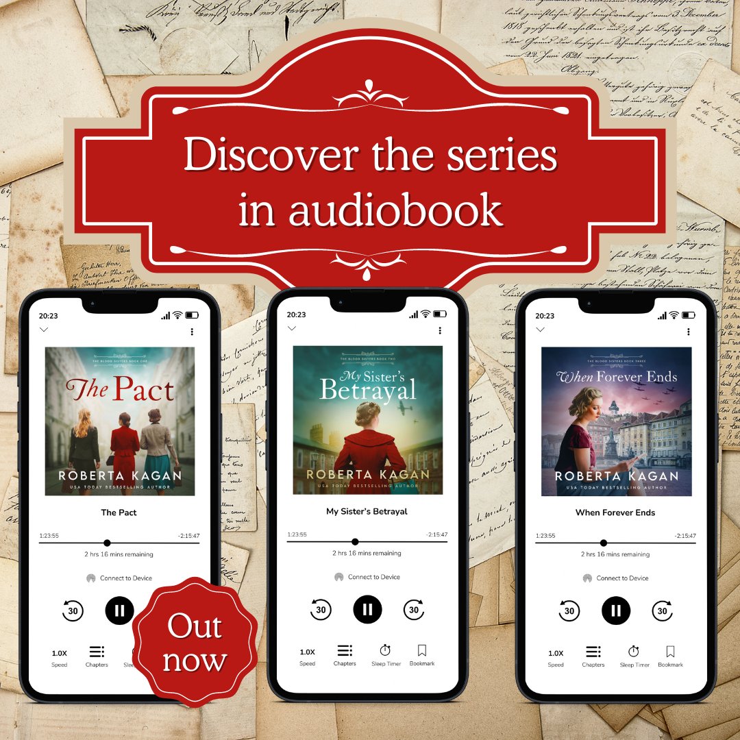 😍 Did you know that all books in The Blood Sisters series from @RobertaKagan are being released in audiobook?

That's right! The Pact is out now with the other two following very soon. 

🎧 Start listening here: geni.us/706-al-aut-ch

#audiobook #historicalnovel
