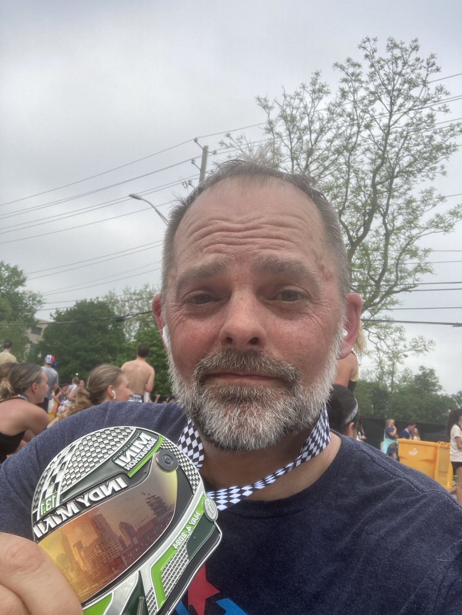 I do PR but no spinning the letdown I feel. Didn’t train enough and this #indymini especially when sunny, will teach a 55-year-old a lesson about taking prep for granted. So 2:06 at the last @OneAmerica @500Festival will be motivation for getting back in the 1:50s in 2025 🏁