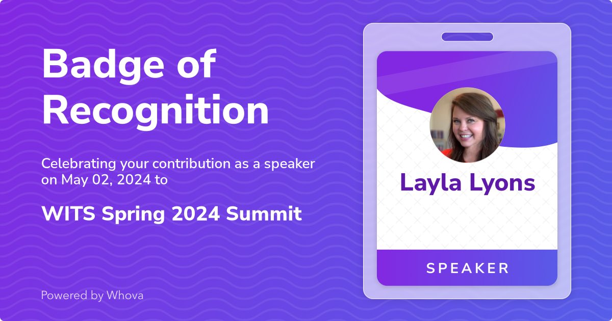 Thrilled to share that I just spoke at WITS Spring 2024 Summit! Big thanks to the organizers and everyone who joined the session.🌟 Your presence made it special!

#WITS24 - via #Whova event app