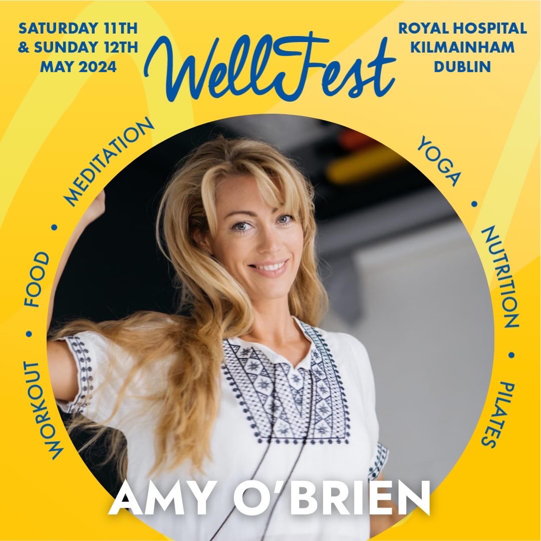 Join us @WellFestIrl next Sunday morning 10.40am when our Amazing Amy will teach a fun circular flow. Let’s get the festival vibes going. Last few tickets 🎫 available at wellfest.ie #Summer2024 #Wellness