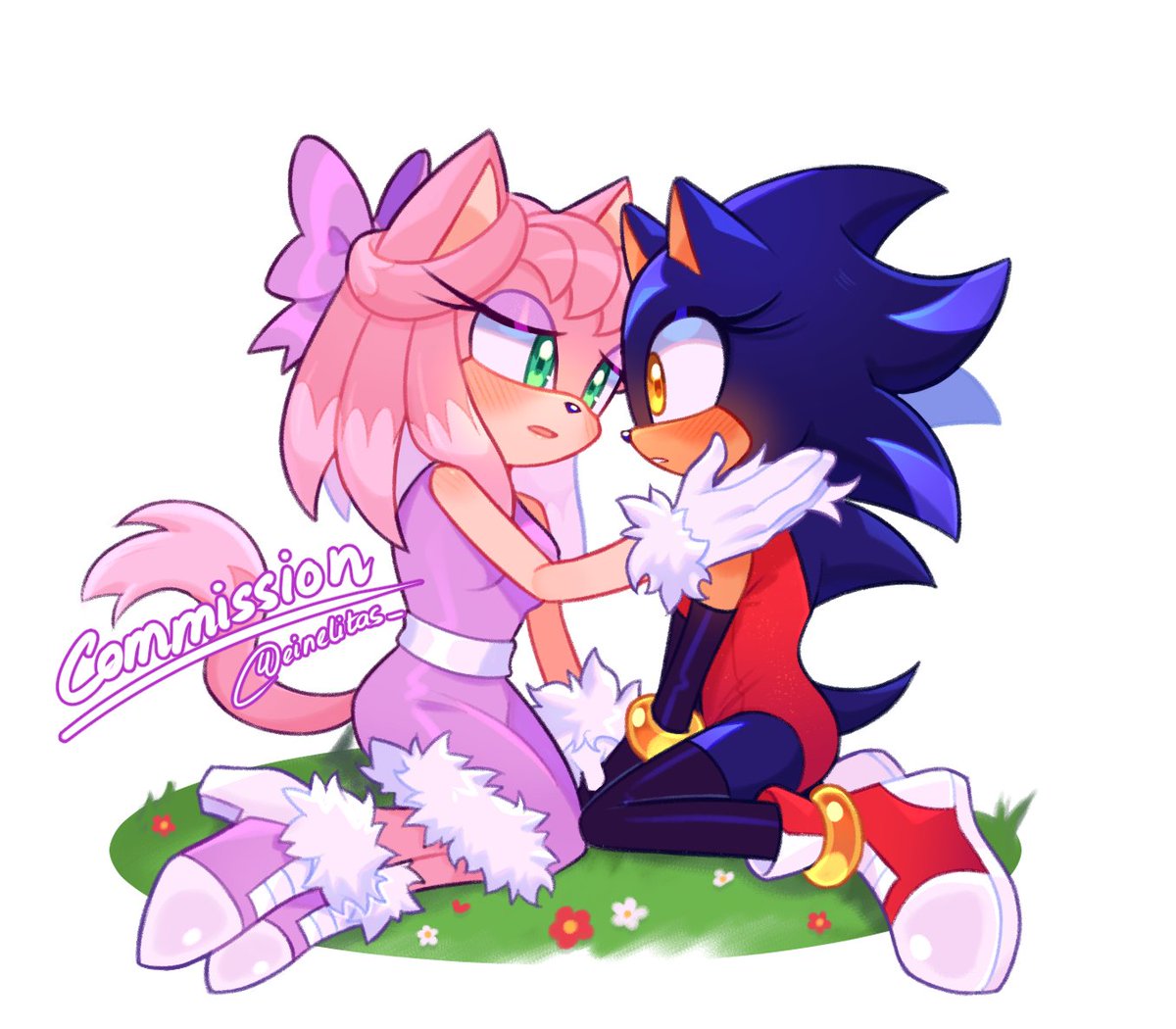 C🩷mm for @emthimofnight 

#sonicoc #sonadow #blazamy