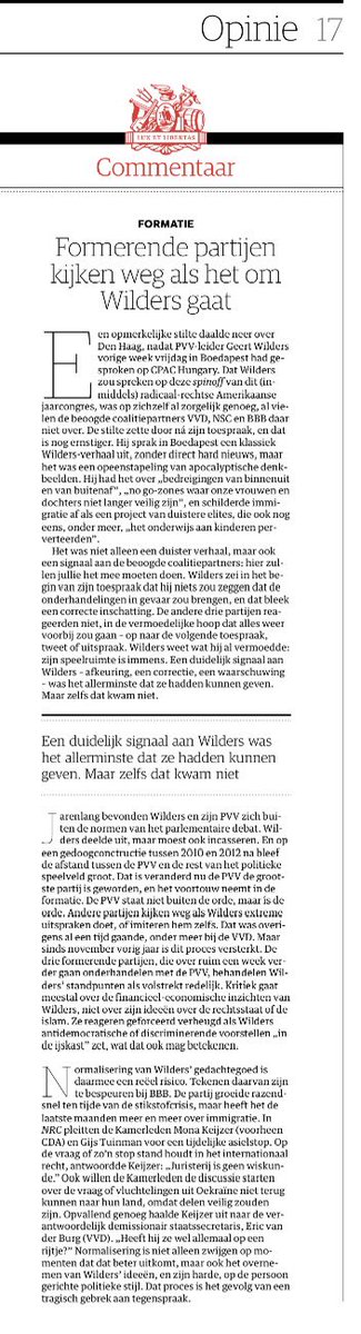 Sterk redactioneeel commentaar @nrc ook net als deze column van @FloorRusman