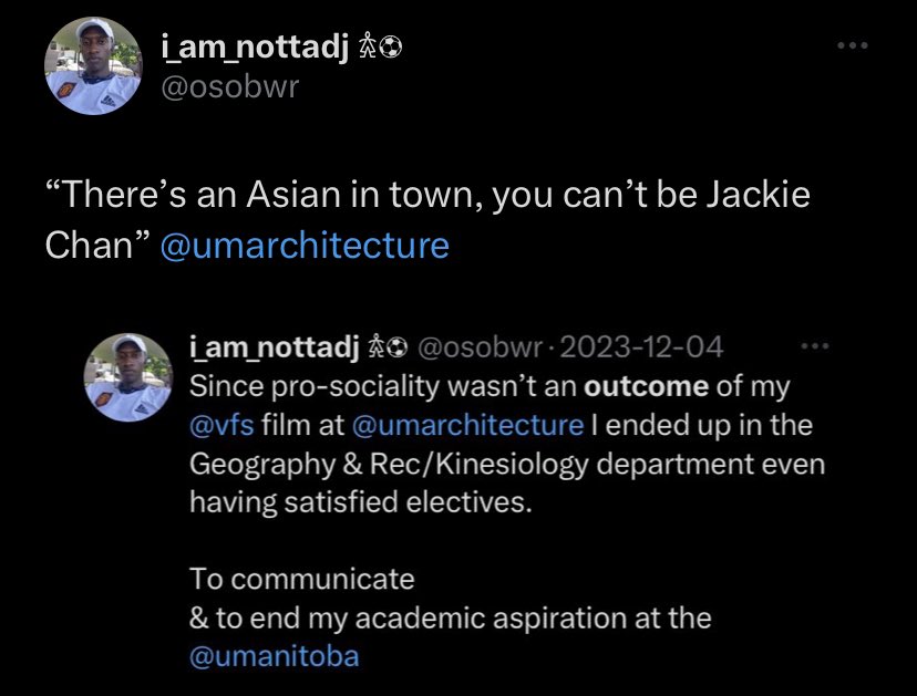 I swung in like Jackie Chan & I have a collage to prove it 😏😒 @umanitoba @umarchitecture 

@UofT comments: stop Asian hate