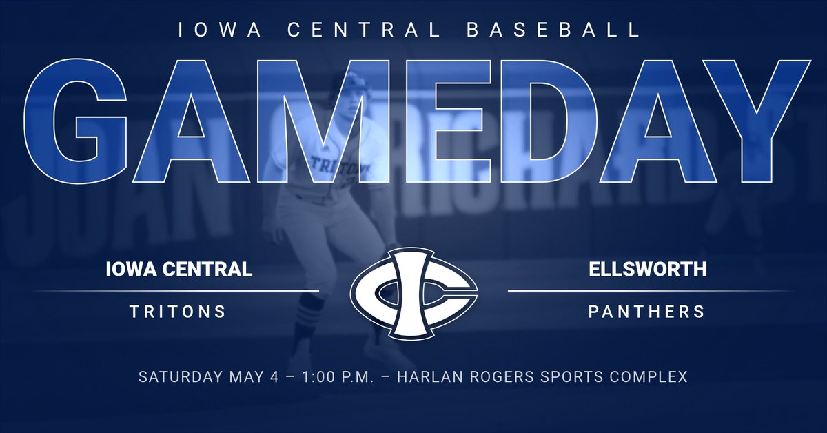 Baseball @ICCCBaseball wraps up regular season play this afternoon vs. Ellsworth. See you at Harlan Rogers or check out the livestream at youtube.com/@TritonNation