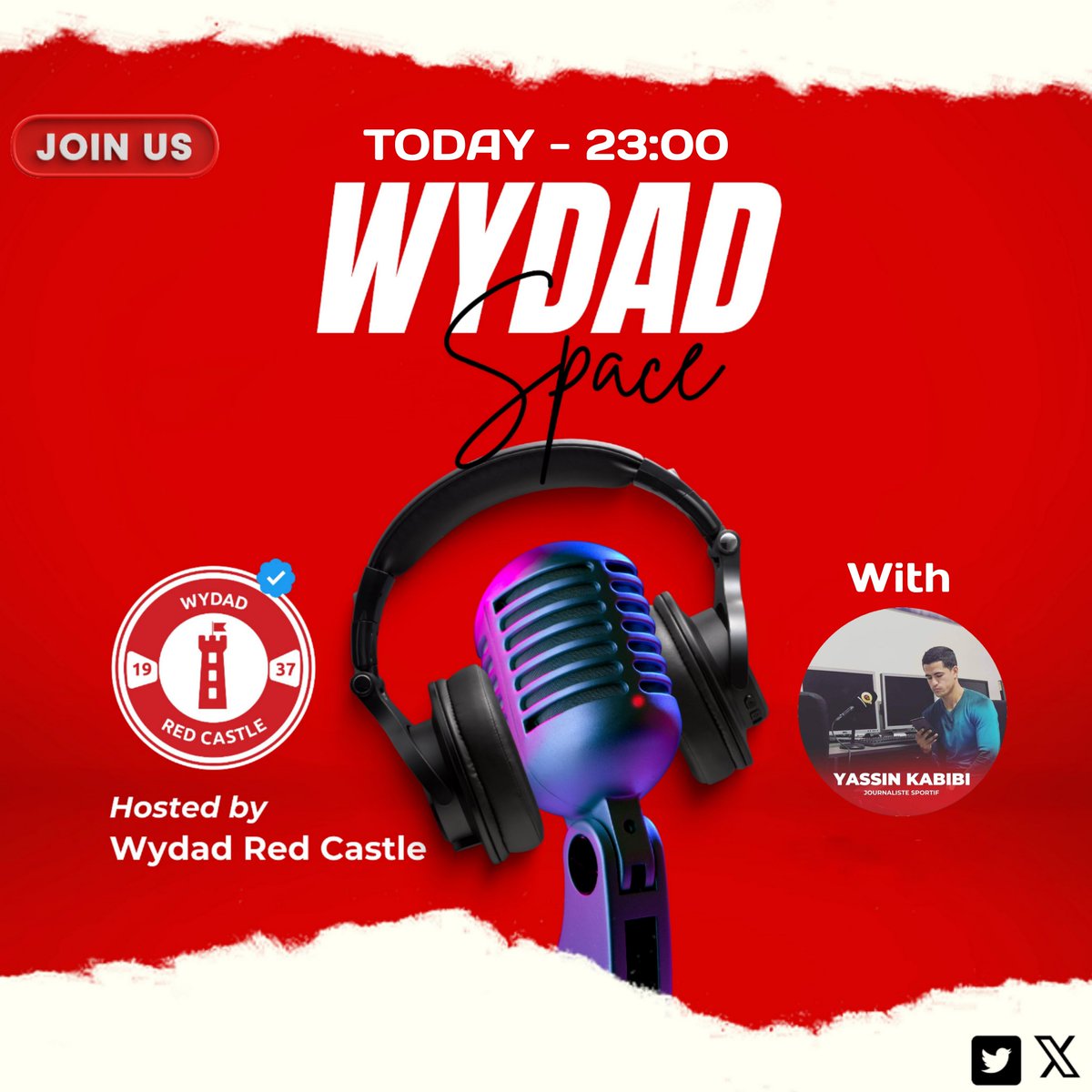 Wydad Space with Yassin Kabibi and Dr Salem 🇪🇬 

Today , 23h 🇲🇦