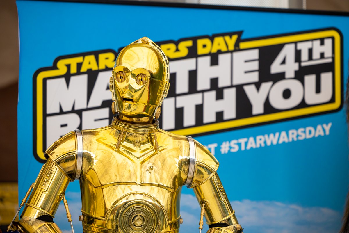 It's a BB-Gr8 day for a party! Don't miss out on our epic #StarWarsDay celebration today from 9 a.m.-noon in the Great Hall