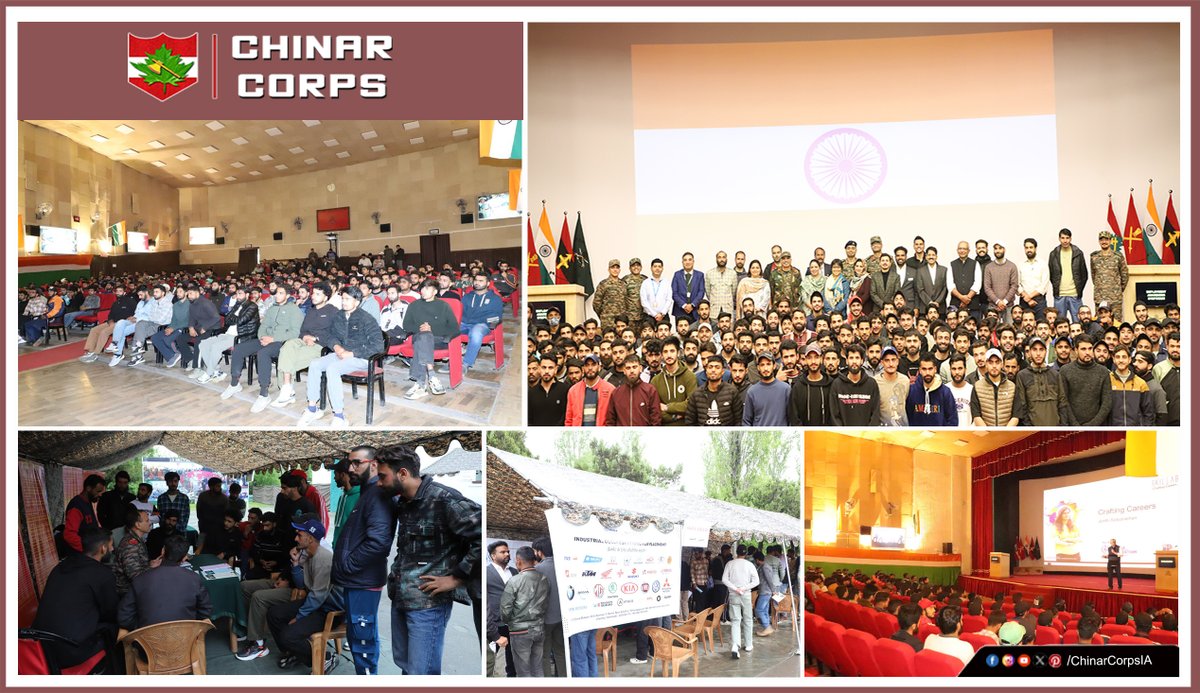 'Employment Awareness Symposium for Youth'

#ChinarWarriors organised an Employment Awareness Symposium for the participants of Chinar ‘Personality Development Program - Sahi Raasta’ at Hyderbeigh, Pattan #Baramulla today.
The event witnessed active participation of more than 200…