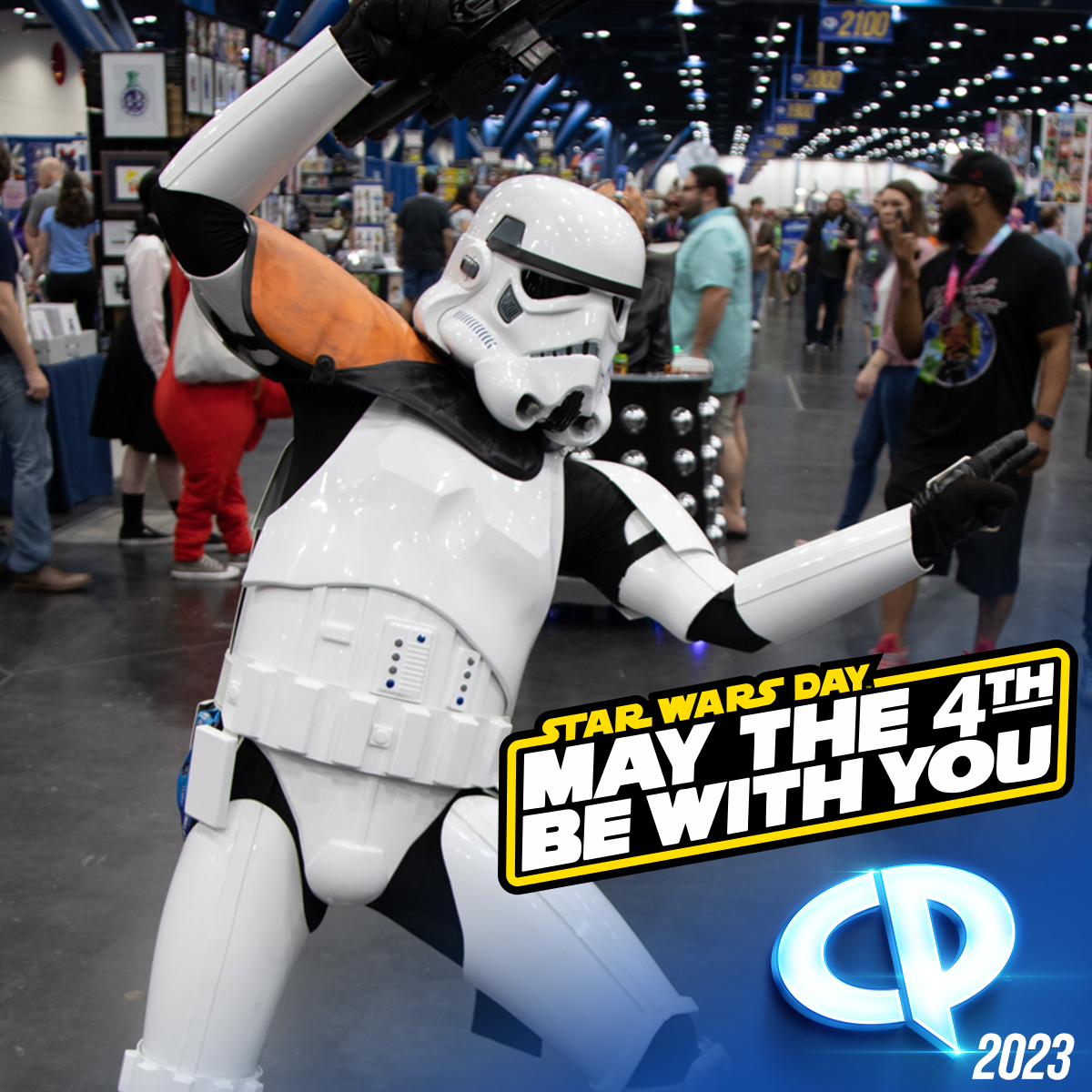 🌟 May the Fourth be with you as we celebrate #StarWarsDay in style with some groovy stormtrooper moves! 🕺💫 Whether you're a Jedi, Sith, or just a fan of the Force, let's dance our way through the galaxy! 💃✨ #MayTheFourth #CP2024 📸: Mario Herrera