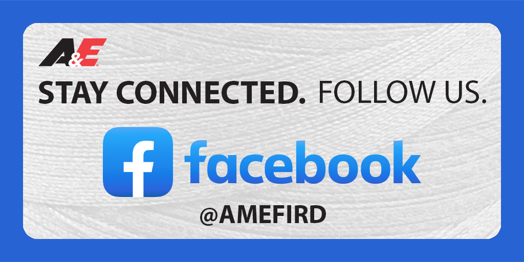 Join our Facebook community for engaging content and the latest in A&E info on our Facebook channel. Follow us today! 

#threadleader #sustainablemanufacturing #socialmedia #est1891