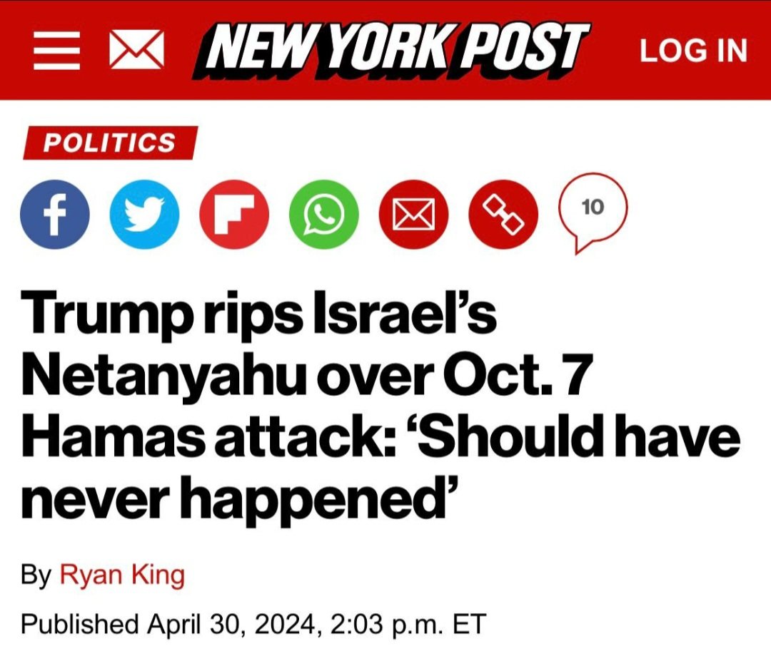 But I thought Donald Trump was a Zionist. But I thought he was controlled by pro Israeli lobbyist. But I thought I thought him going to the Western Wall meant he supported B. Netanyahu. But didn't he accept multiple Zionist awards? But didn't he send foreign aide to B.…