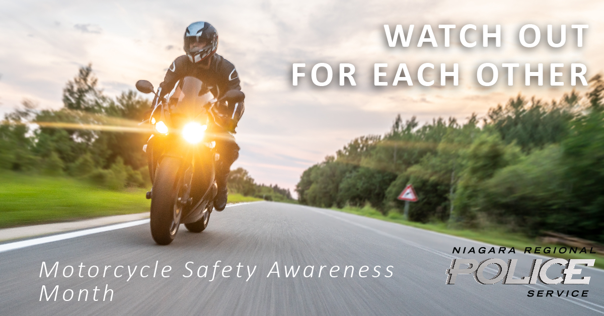 May is #MotorcycleAwarenessMonth. 

As bikes start to hit the roads for the summer, drivers please use exercise caution. Check twice before changing lanes and ensure bikers have enough space. Bikers, please wear high-visibility gear for safety.

#LookTwiceSaveALife