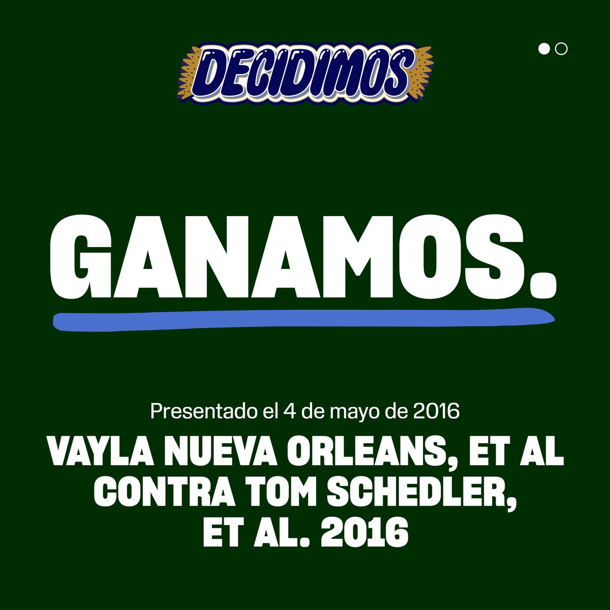 splcentro's tweet image. #OTD, el SPLC presentó una demanda contra el Secretario de Estado de Luisiana y el Comisionado de Elecciones de Luisiana por discriminar a ciudadanos naturalizados exigiéndoles que proporcionaran documentos de ciudadanía al registrarse para votar. #LaMarchaContinúa