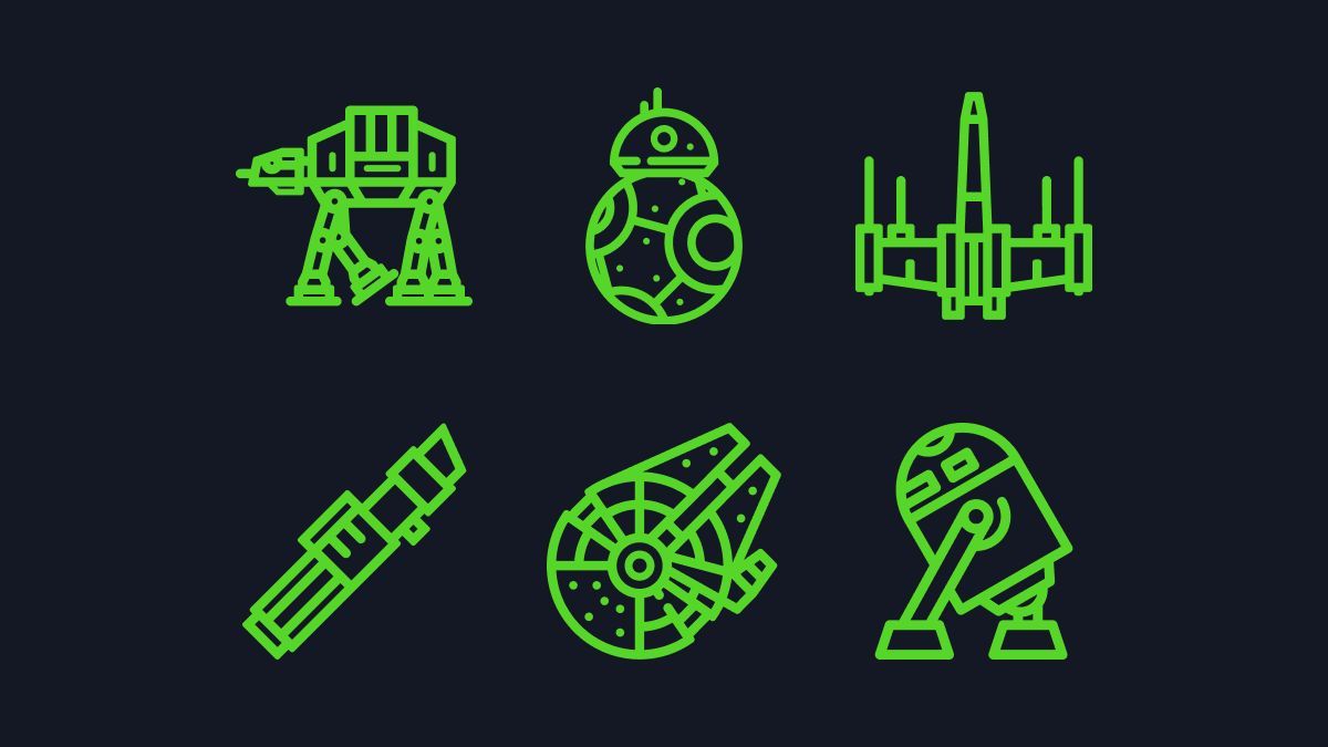 May the Fourth be with you. 🛸 
Icons by Linker: buff.ly/3waTEqR 

#maythe4th #maythe4thbewithyou