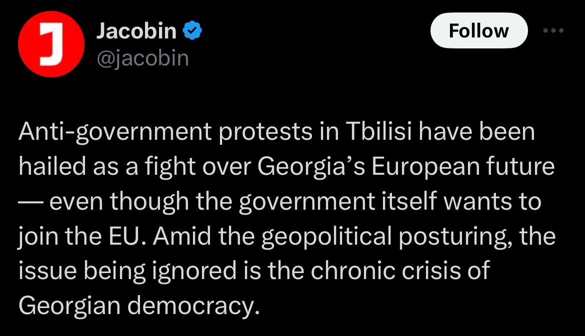 More unbridled autocratic thuggery in this Stalinist toilet rag. According to these two utter clowns, the problem in Georgia is that Georgia isn’t cracking down on NGOs hard enough. Even as hundreds of thousands of Georgians take to the streets to reject their fascist fantasies