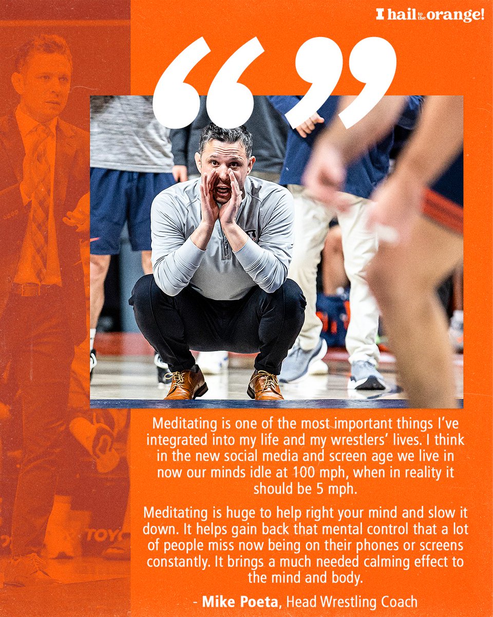 Helping his athletes build good habits for competition and beyond. #Illini | #HTTO