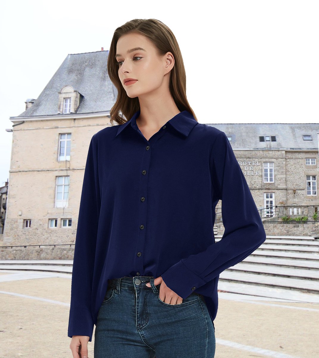 YAMANMAN button down shirt is made of high-quality fabric, which is soft and comfortable, with good breathability, allowing your skin to feel comfort and freedom when wearing. 
#AmazonPrime #shirt #womenfashion