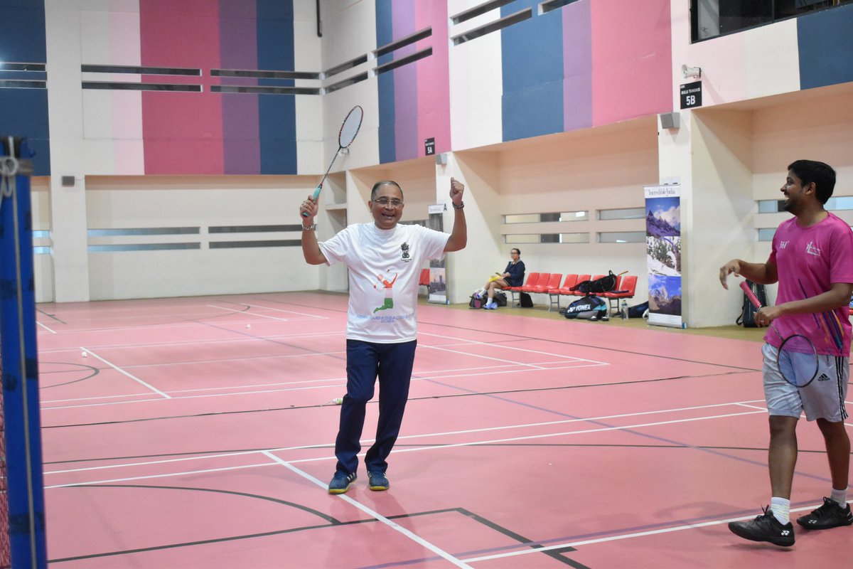 Glimpses of the Ambassador Cup 2024🏸 badminton tournament organised by the Embassy today. Ambassador Sandeep Chakravorty and DCM Basir Ahmed inaugurated the event. #75thIndiaIndonesia