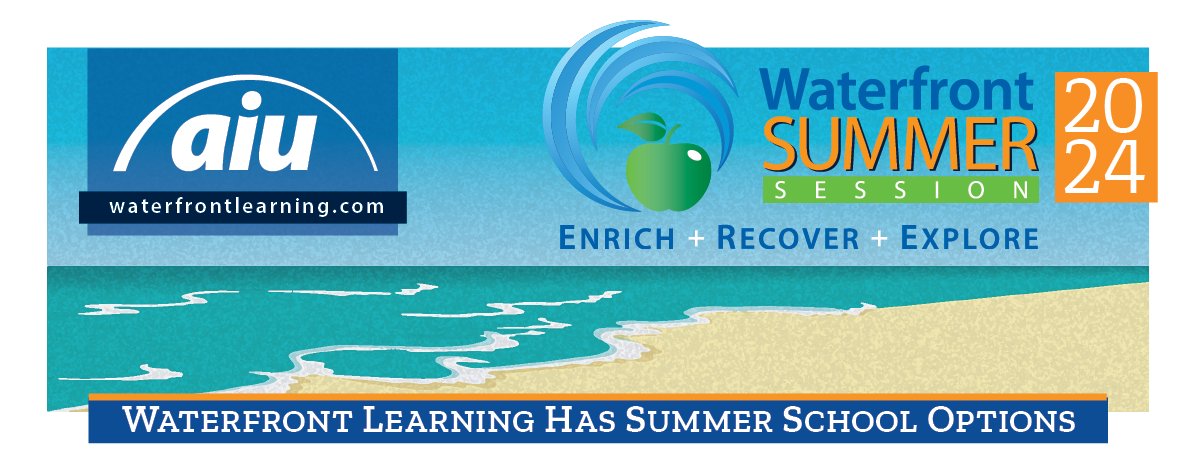 Waterfront Learning's Enrich & Explore Summer Session offers virtual enrichment courses for grades 6-12* and career exploration courses for grades 9-12*. Register now through May 22. Learn more: loom.ly/niVE6zg *Not an option for students seeking NCAA eligibility.