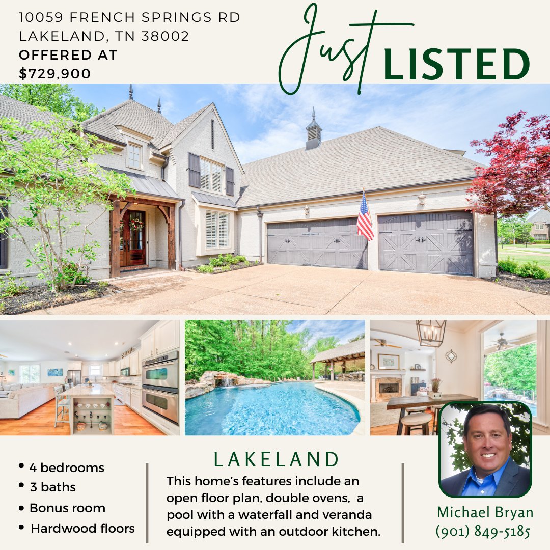 🏡🌟  JUST LISTED! Join us at their open houses this weekend, or contact us today to schedule a showing!

#bryanrealtymidsouth #lakelandrealestate #memphisrealestate #tnrealestate #tnjustlisted