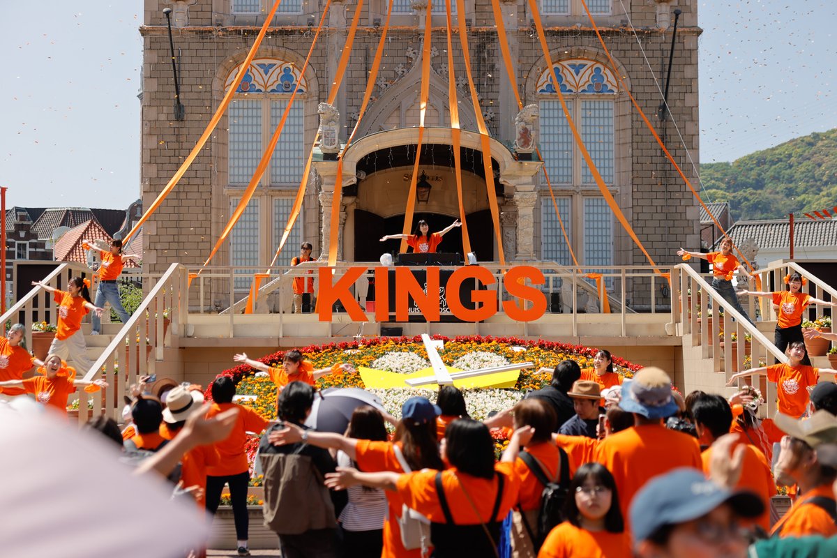 seph_tree's tweet image. #ハウステンボス ④
キングスウィークのオレンジTシャツは無料配布でした！
朝一過ぎると配布列も長かったです。